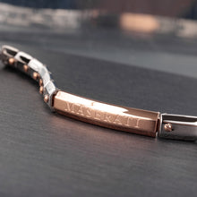 Load image into Gallery viewer, Maserati Jewels Men's Rose Gold Screw Bracelet
