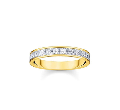 Thomas Sabo Ring White Stones Gold