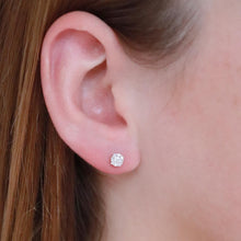 Load image into Gallery viewer, Stud Earrings with 0.25ct Diamonds in 9K Yellow Gold