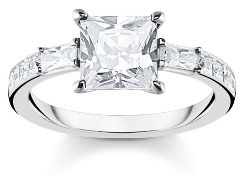 Thomas Sabo Ring white stones silver