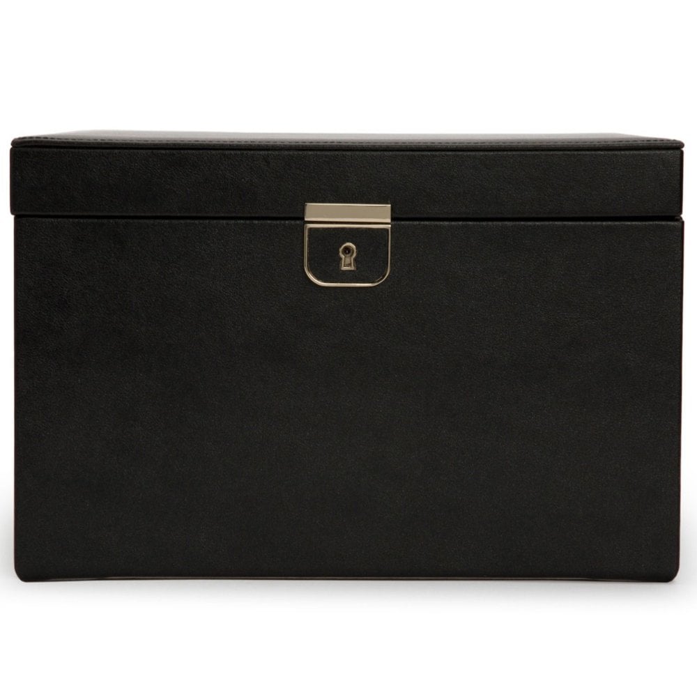 Wolf Palermo Large Jewellery Box Black