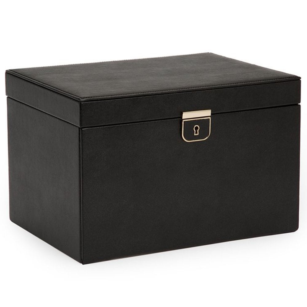 Wolf Palermo Large Jewellery Box Black