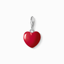 Load image into Gallery viewer, Charm Pendant Enamel Red Heart