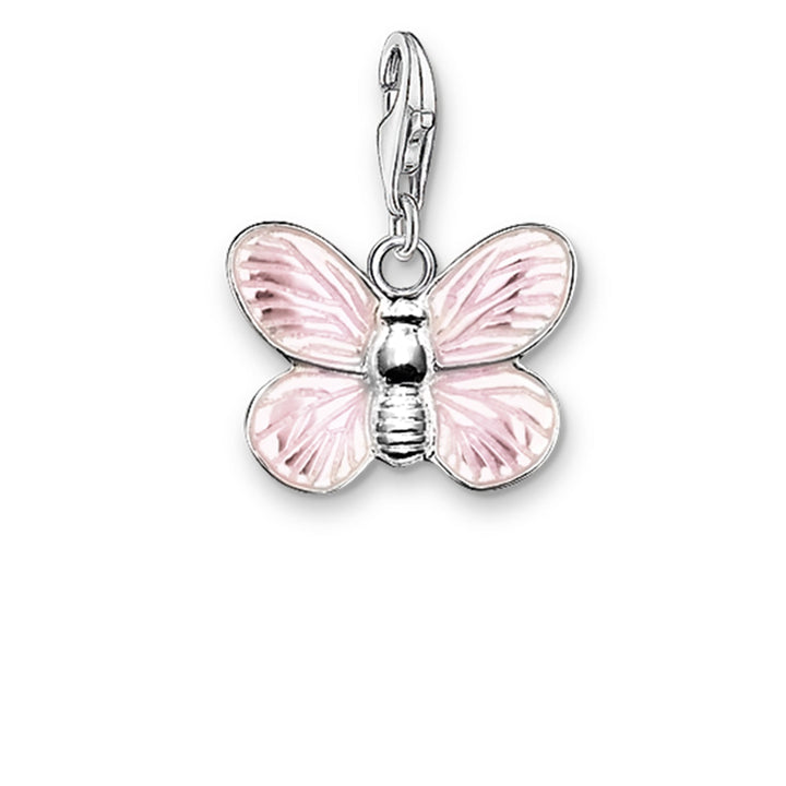 Charm Pendant Pink Butterfly