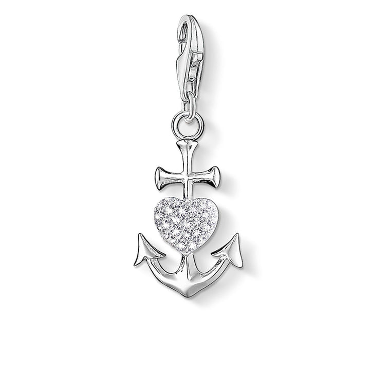 Charm Pendant "Anchor With Heart"