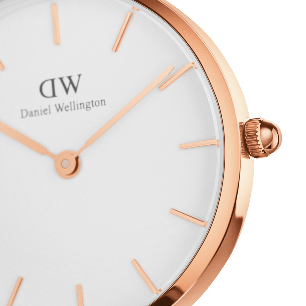 Daniel Wellington 3A PETITE 28 SUFFOLK RG WHITE