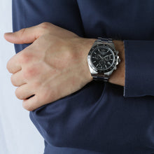 Load image into Gallery viewer, Philip Caribe Black Stainless Steel Bracelet Chronograph