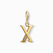 Load image into Gallery viewer, Charm Pendant &quot;Letter X Gold&quot;