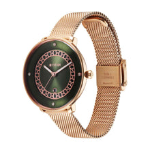 Load image into Gallery viewer, Titan Marhaba Green Dial Analogue Stainless Steel Strap watch for Women