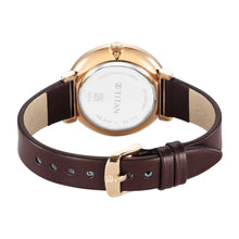 Load image into Gallery viewer, Titan Marhaba Brown Dial Analogue Leather Strap watch for Women