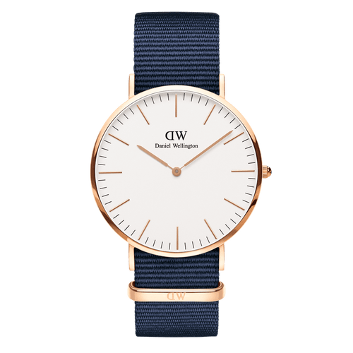 Daniel Wellington 3A CLASSIC 36 BAYSWATER RG WHITE