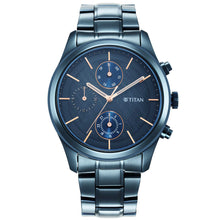 Load image into Gallery viewer, Titan Neo Splash Blue Dial Analogue Quartz Stainless Steel Strap watch for Men