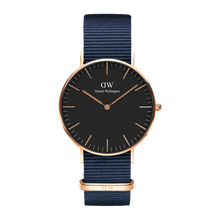 Load image into Gallery viewer, Daniel Wellington CLASSIC 36 BAYSWATER RG BLACK