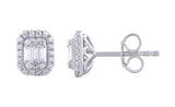 Stud Earrings with 0.33ct Diamonds in 9K White Gold IGE-15008-033-W