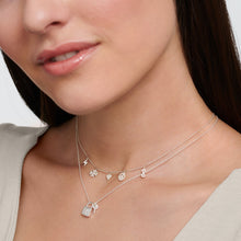 Load image into Gallery viewer, Necklace lock with key silver