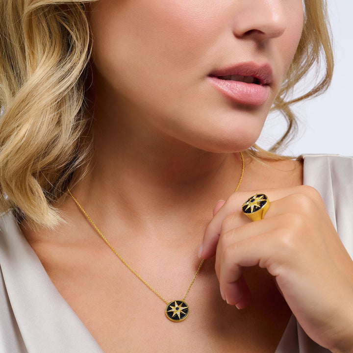 Necklace royalty star colourful stones