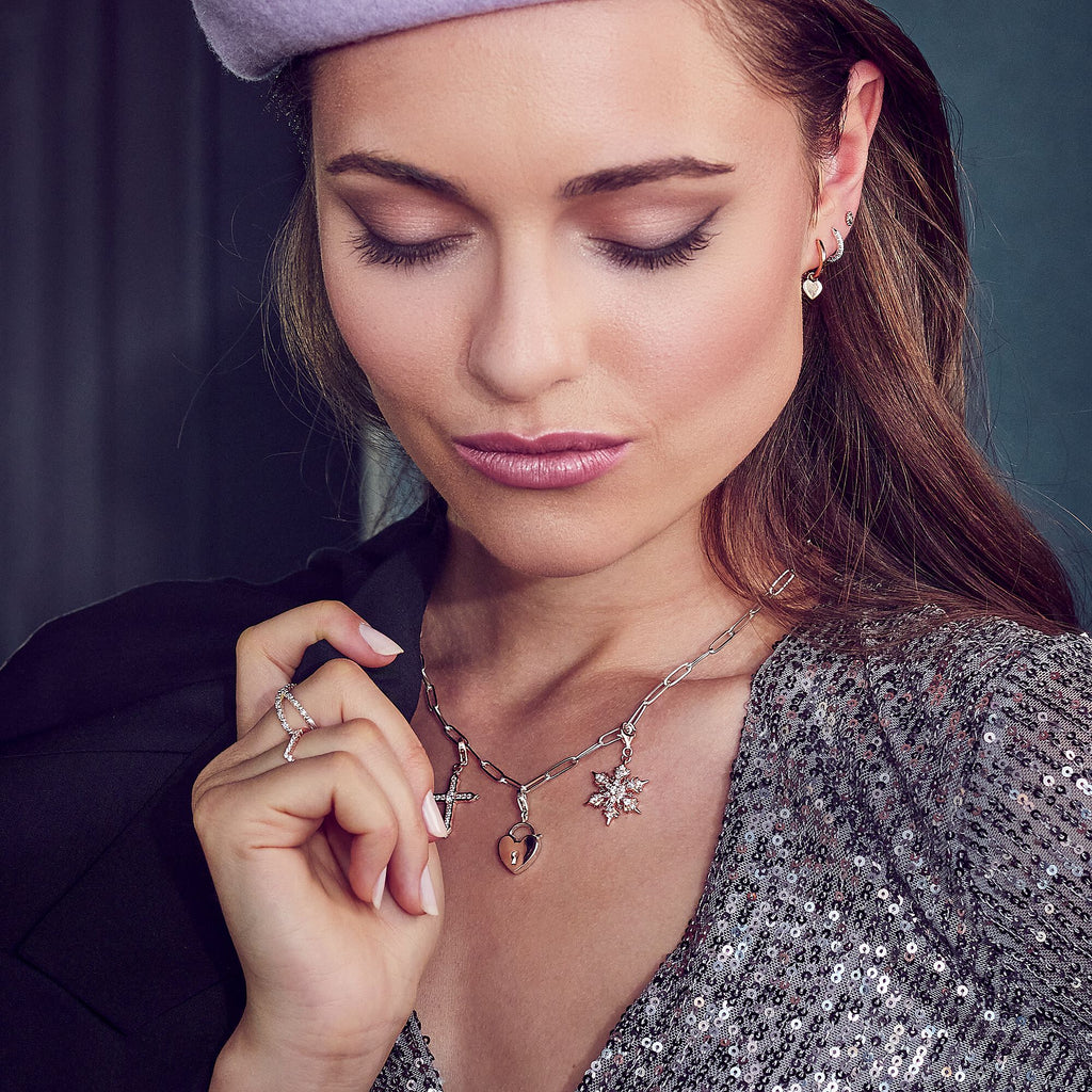 Charm Pendant Heart Padlock