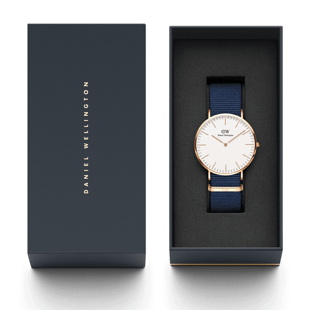 Daniel Wellington 3A CLASSIC 36 BAYSWATER RG WHITE