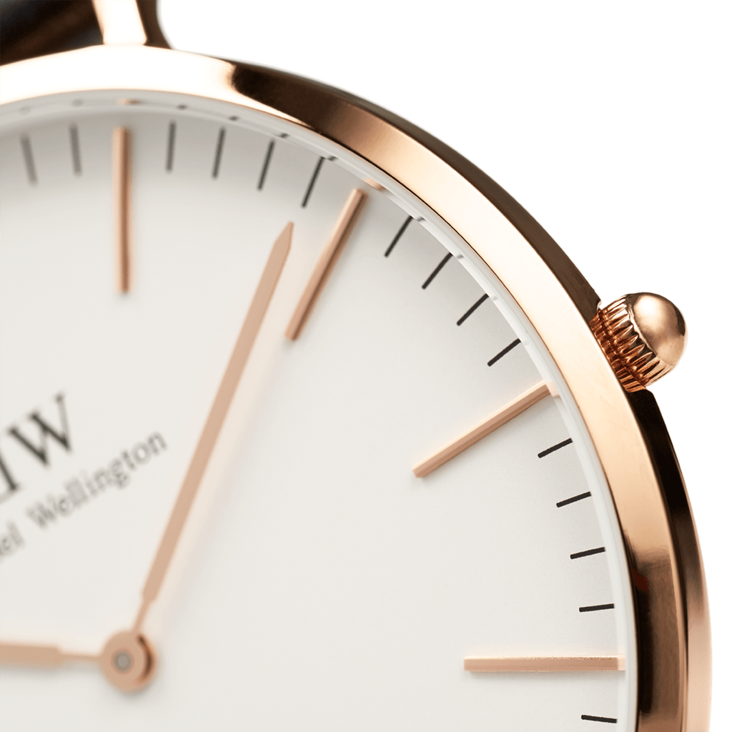 Daniel Wellington 3A CLASSIC 36 BAYSWATER RG WHITE