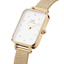 Load image into Gallery viewer, Daniel Wellington Quadro 20X26 Pressed Evergold Lumine Gold &amp; White Watch