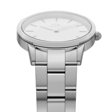 Load image into Gallery viewer, Daniel Wellington Iconic Link 36 Silver &amp; White Watch