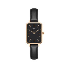 Load image into Gallery viewer, Daniel Wellington Quadro 20X26 Pressed Sheffield Rose Gold &amp; Black Watch