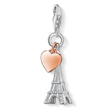 Load image into Gallery viewer, Thomas Sabo Charm Pendant &quot;Eiffel Tower With Heart&quot;