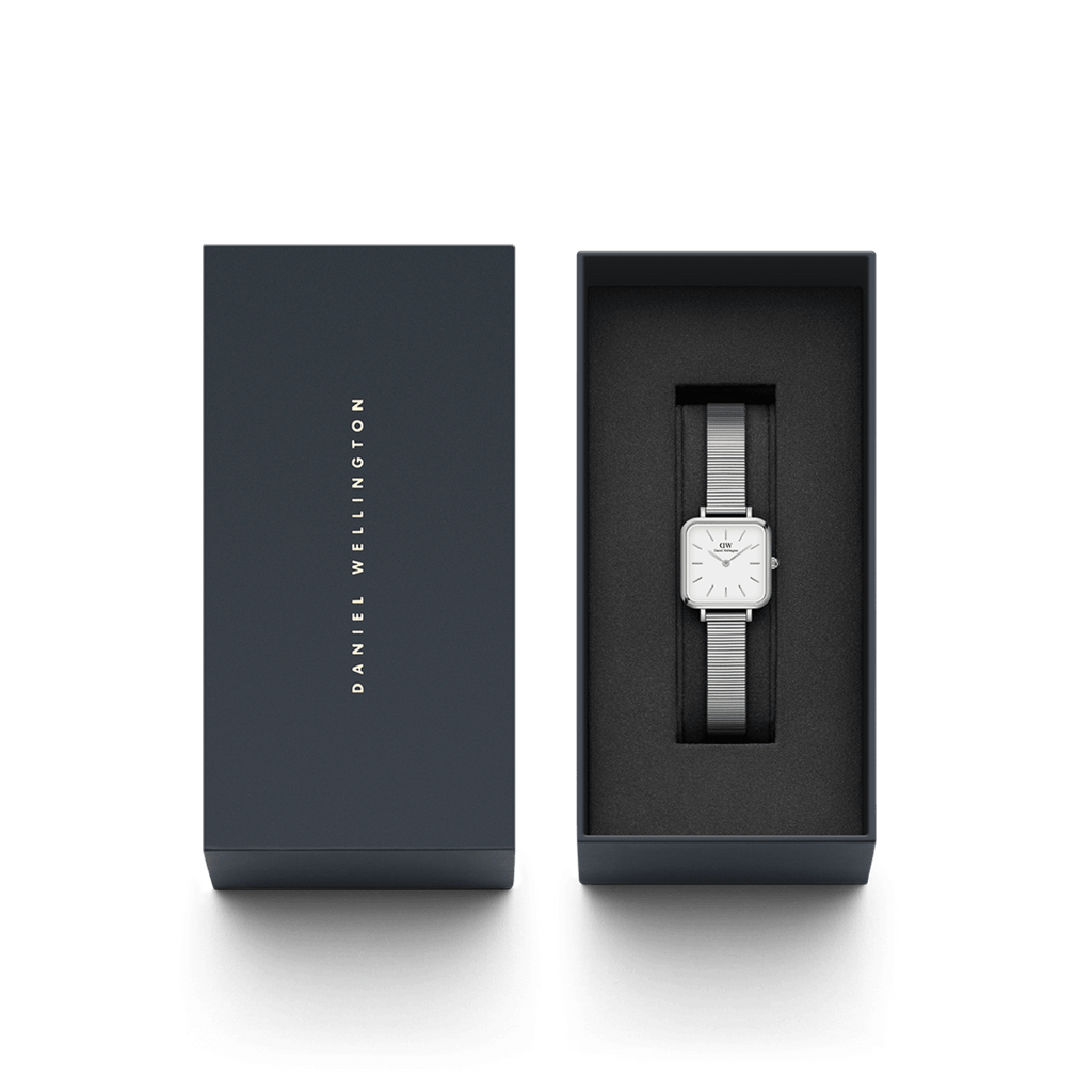 Daniel Wellington Quadro Studio 22x22 Silver & White Watch