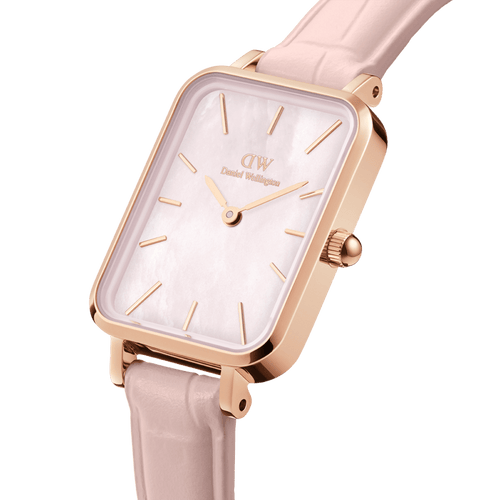 Daniel Wellington Quadro 20X26 Rouge Rose Gold Mother of Pearl Watch