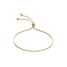Load image into Gallery viewer, 9K Yellow Gold Snake Chain Adjustable Bracelet Maximum 23cm