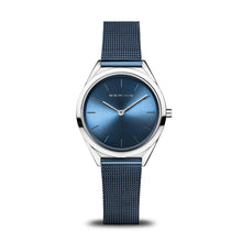 Load image into Gallery viewer, Bering Ultra Slim Blue Mesh Watch