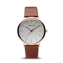 Load image into Gallery viewer, Bering Classic Polished Rose Gold Brown Watch