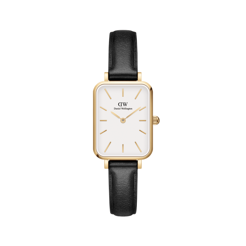 Daniel Wellington Quadro 20X26 Pressed Sheffield Gold & White Watch