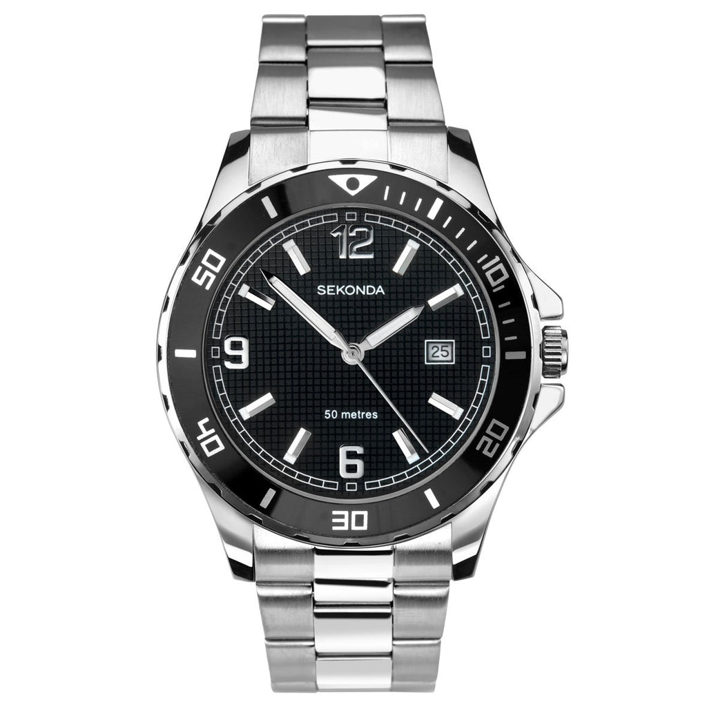 Sekonda Men’s Stainless Steel Bracelet Sports Watch