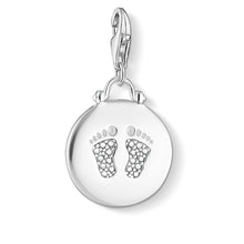 Load image into Gallery viewer, Thomas Sabo Charm Pendant &quot;Disc Baby Footprint&quot;