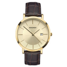 Load image into Gallery viewer, Sekonda Men’s Classic Brown Strap Watch