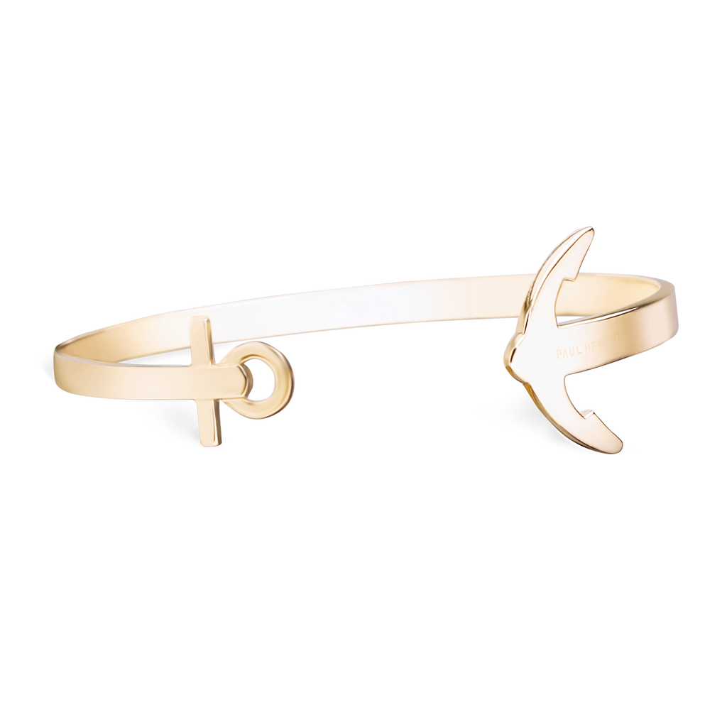 Paul Hewitt Ancuff Gold Bracelet - S