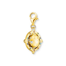 Load image into Gallery viewer, THOMAS SABO Charm Pendant Vintage Globe Gold Multi Stone