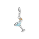 THOMAS SABO Charm Pendant Turquoise Cocktail Glass