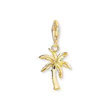 Load image into Gallery viewer, THOMAS SABO Charm Pendant Palm Tree Gold Multicoloured Stone