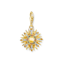 Load image into Gallery viewer, THOMAS SABO Charm Pendant Sun Gold Multicoloured Stones