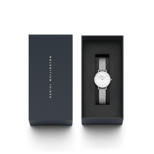 Load image into Gallery viewer, Daniel Wellington Petite 28 Lumine Silver Mother of Pearl White Watch