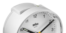 Load image into Gallery viewer, Braun Classic Analogue White Alarm Clock