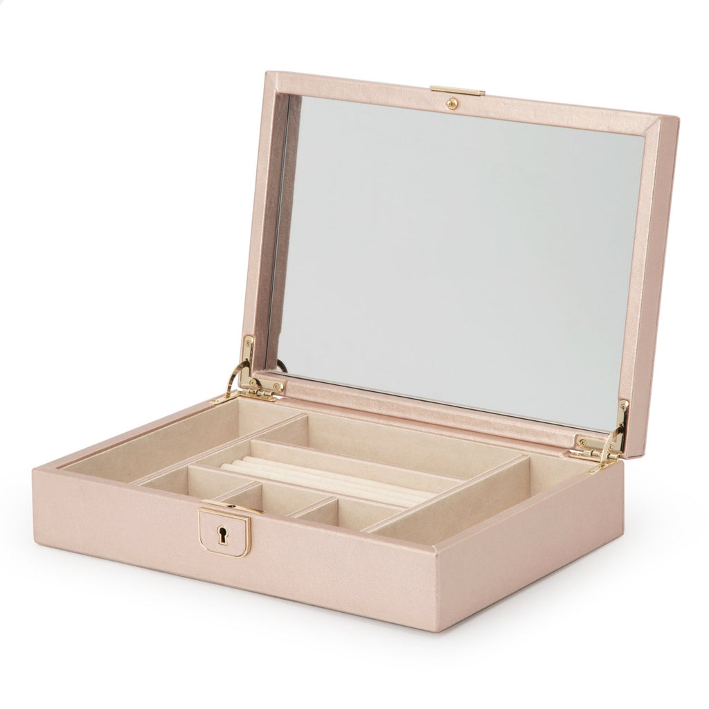 Wolf Palermo Medium Jewellery Box Rose Gold