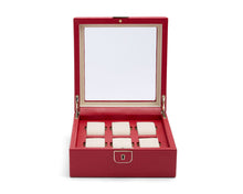Load image into Gallery viewer, Wolf Palermo 6 Piece Watch Box Red
