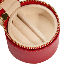Load image into Gallery viewer, Wolf Palermo Double Watch Roll with Jewellery Pouch Red