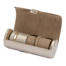 Load image into Gallery viewer, Wolf Palermo Double Watch Roll with Jewellery Pouch Pewter