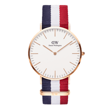 Load image into Gallery viewer, Daniel Wellington Classic 40 Cambridge Rose Gold &amp; White Watch