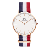 Daniel Wellington Classic 40 Cambridge Rose Gold & White Watch