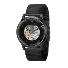 Load image into Gallery viewer, Maserati Ricordo 42mm Automatic Black Mesh Watch